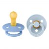 Соска пустушка BIBS Colour Latex Round (кругла) – Sky Blue / Baby Blue (2 в упаковці) - 0-6 міс.