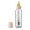 Скляна дитяча пляшечка BIBS Baby Glass Bottle повний комплект 225 мл - Blush