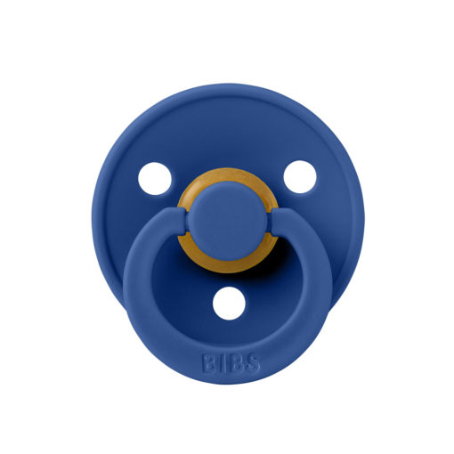 Соска пустушка BIBS Colour Latex Round (кругла) – Cornflower