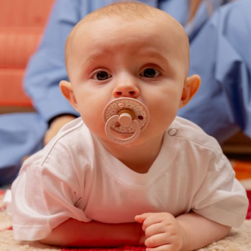 Подарунковий набір пустушки та тримач для соски BIBS Colour Pacifier & Loop Clip Gift Set Latex – Blush - Зображення 4