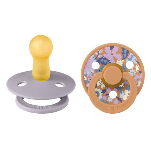 Пустушка BIBS x Liberty Colour Latex Round (кругла) June Blossom – Pumpkin Mix (2 в упаковці) - Зображення 2