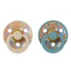 Пустушка BIBS x Liberty Colour Latex Round (кругла) June Blossom – Vanilla Hush Mix (2 в упаковці) - 0-6 міс.