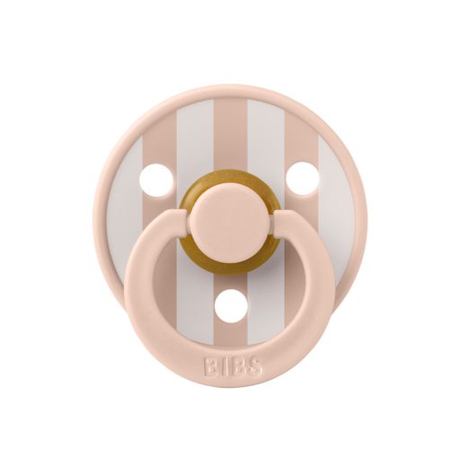 Пустушка Studio Colour Latex Round (кругла) Block –  Blush / Ivory
