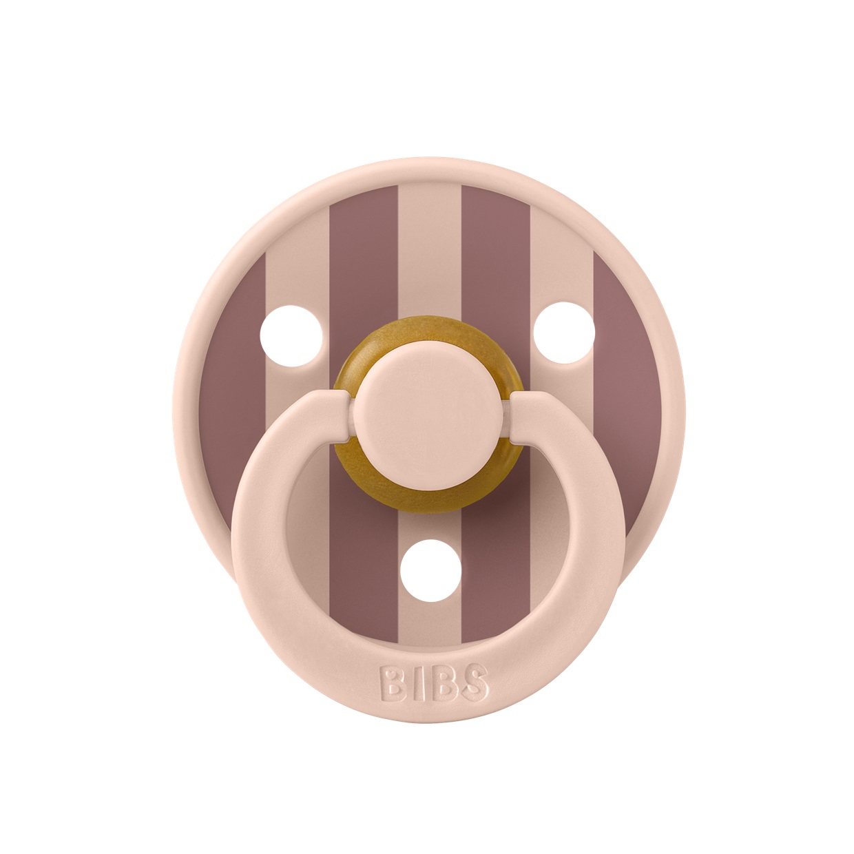 Пустушка Studio Colour Latex Round (кругла) Block – Blush / Woodchuck