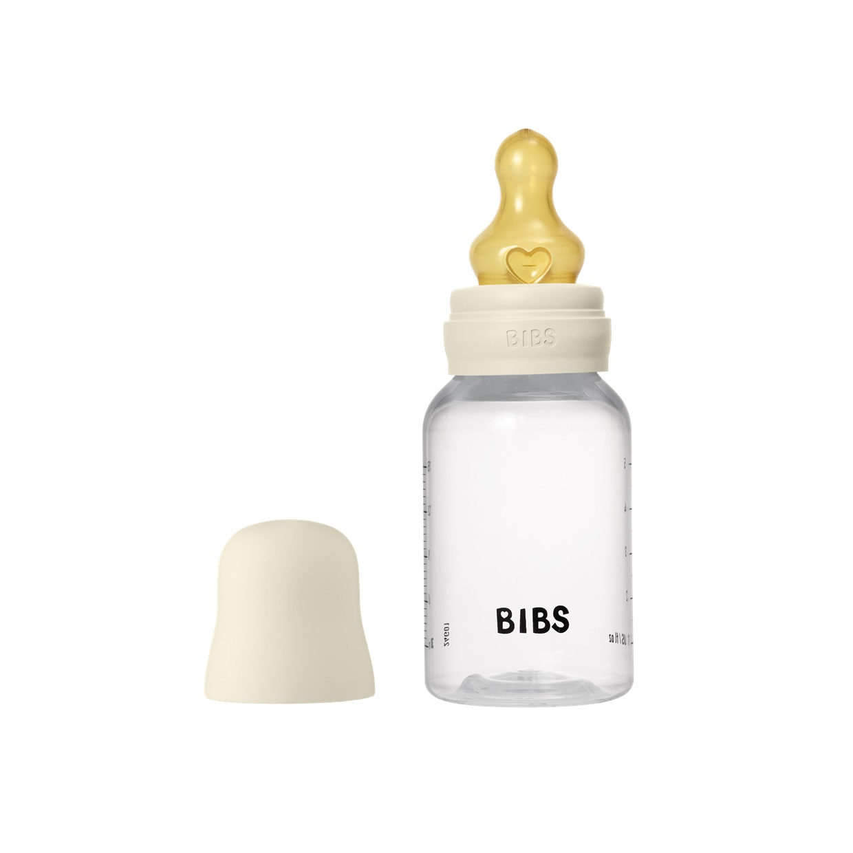 Дитяча пляшечка BIBS Baby Bottle Round Latex 150 мл Slow Flow (повільний потік)