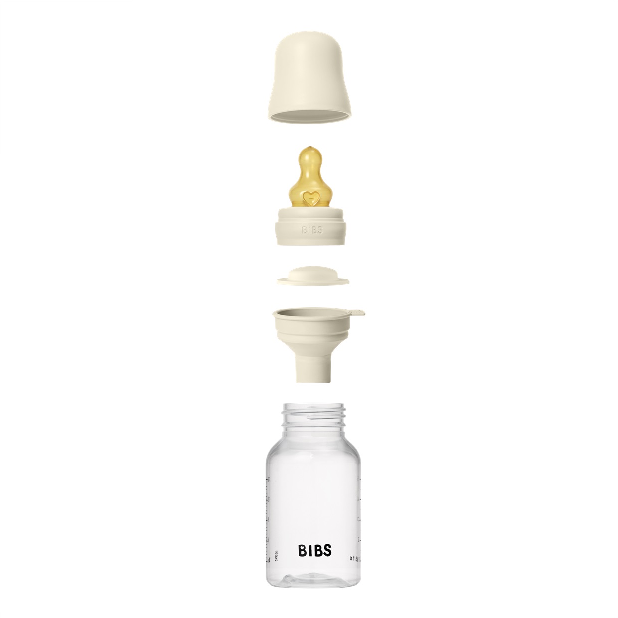 Дитяча пляшечка BIBS Baby Bottle Round Latex 150 мл Slow Flow (повільний потік) - Зображення 7
