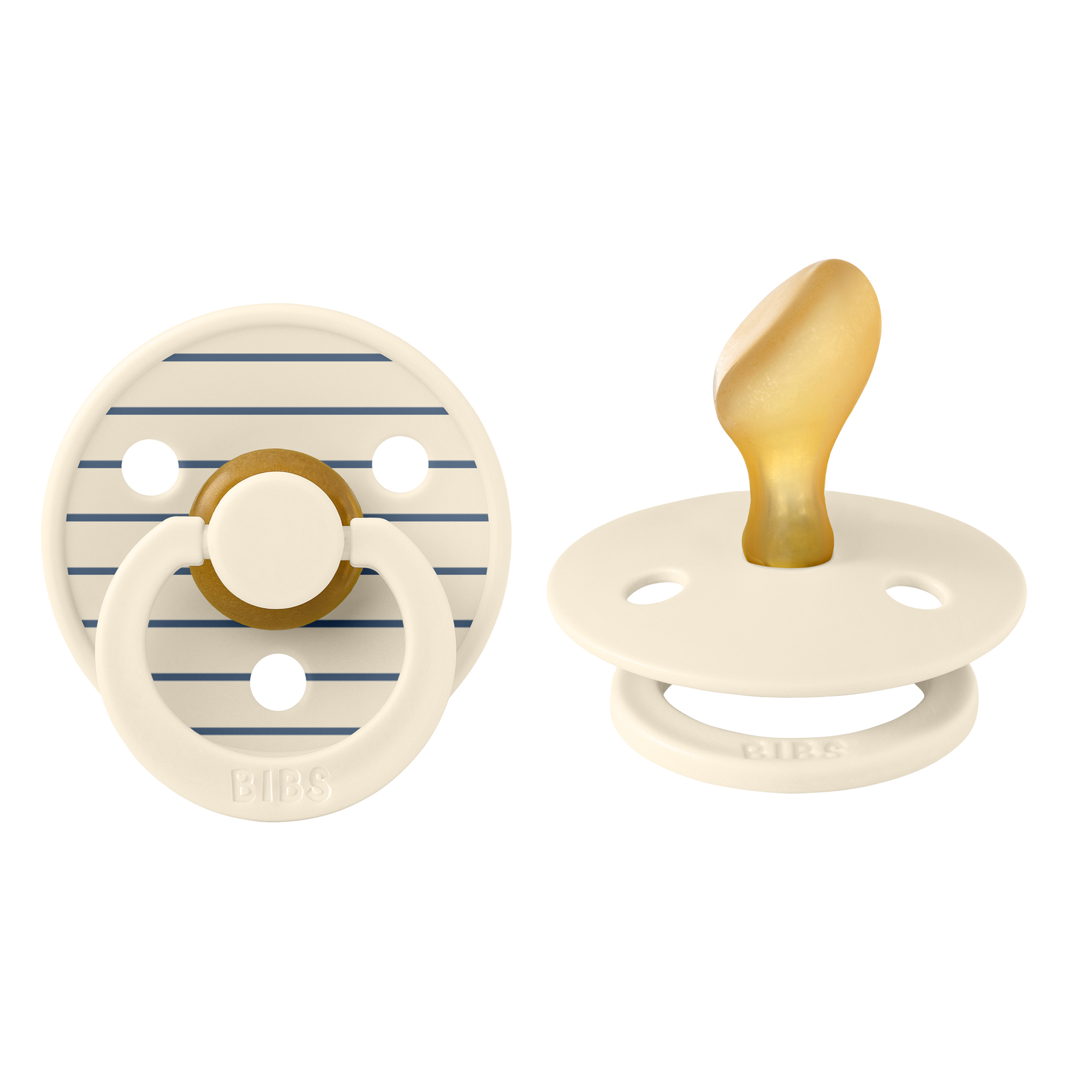 Пустушка Studio Colour Latex Anatomical (анатомічна) Pin – Ivory/Steel Blue - 0-6 міс.