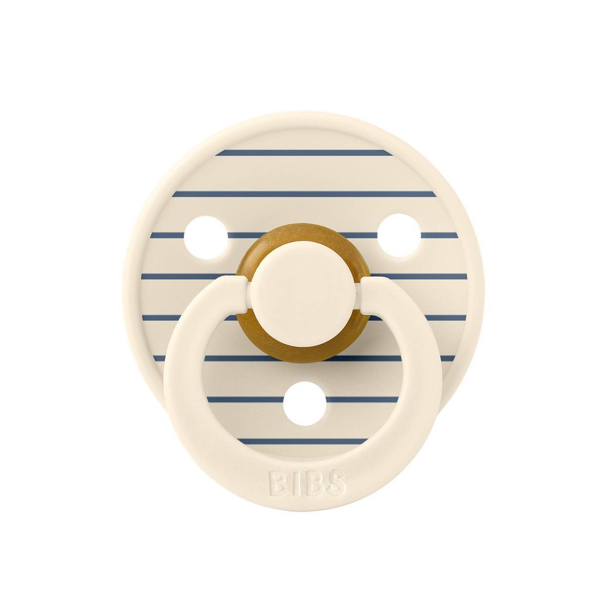 Пустушка Studio Colour Latex Anatomical (анатомічна) Pin – Ivory/Steel Blue