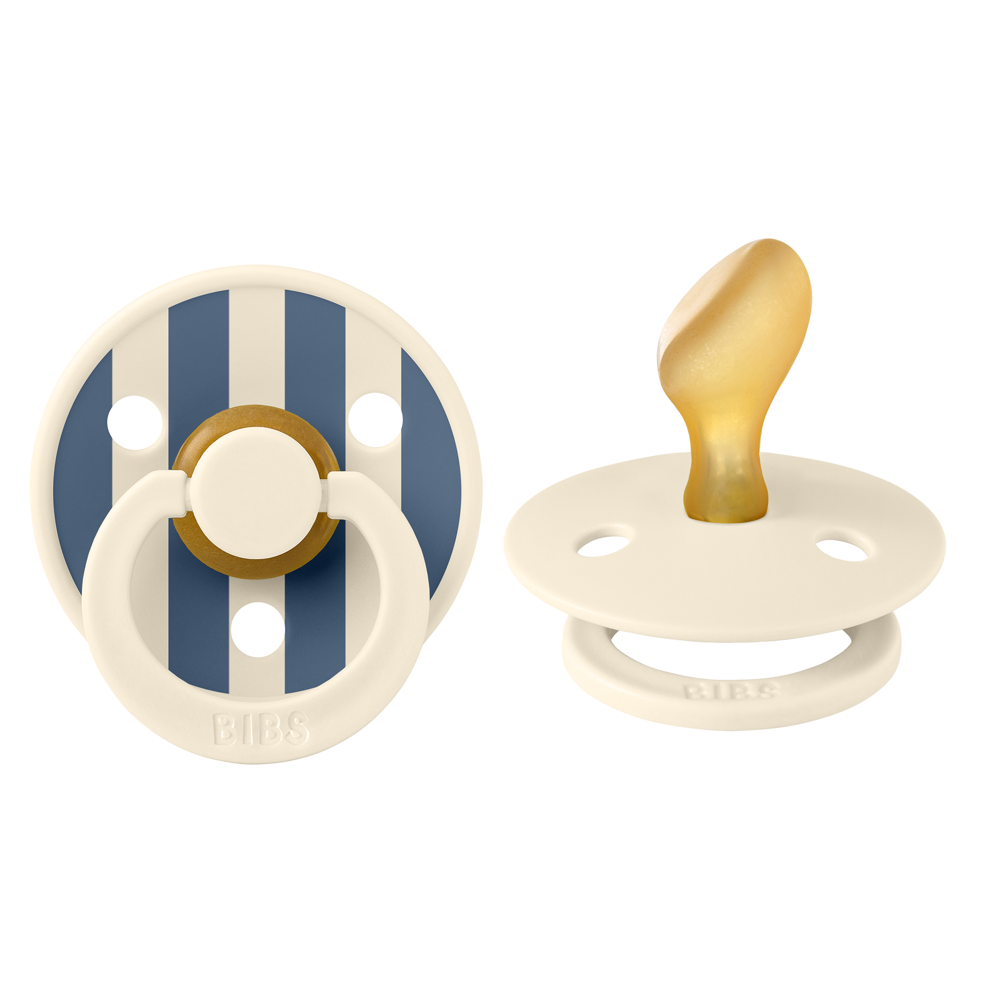 Пустушка Studio Colour Latex Anatomical (анатомічна) Block – Ivory / Steel Blue - 0-6 міс.