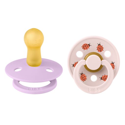 Пустушка Studio Colour 2 PACK Latex Round (кругла) Ladybug – Violet Sky Mix (2 в упаковці) - Зображення 2