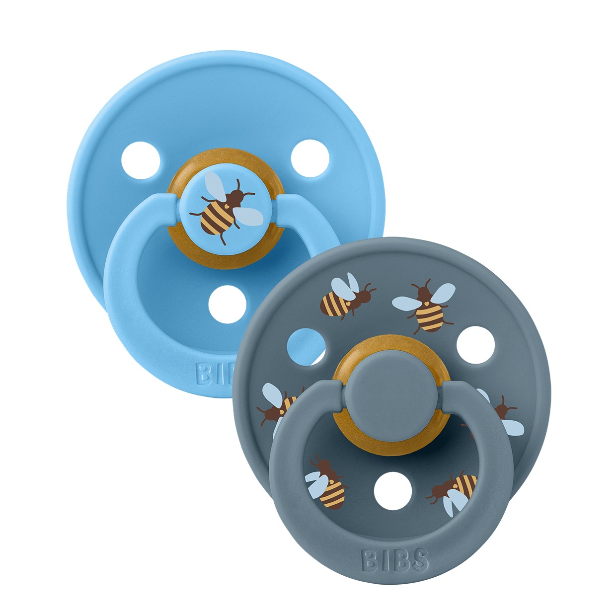 Пустушка Studio Colour 2 PACK Latex Round (кругла) Bumblebee – Breeze Mix (2 в упаковці)