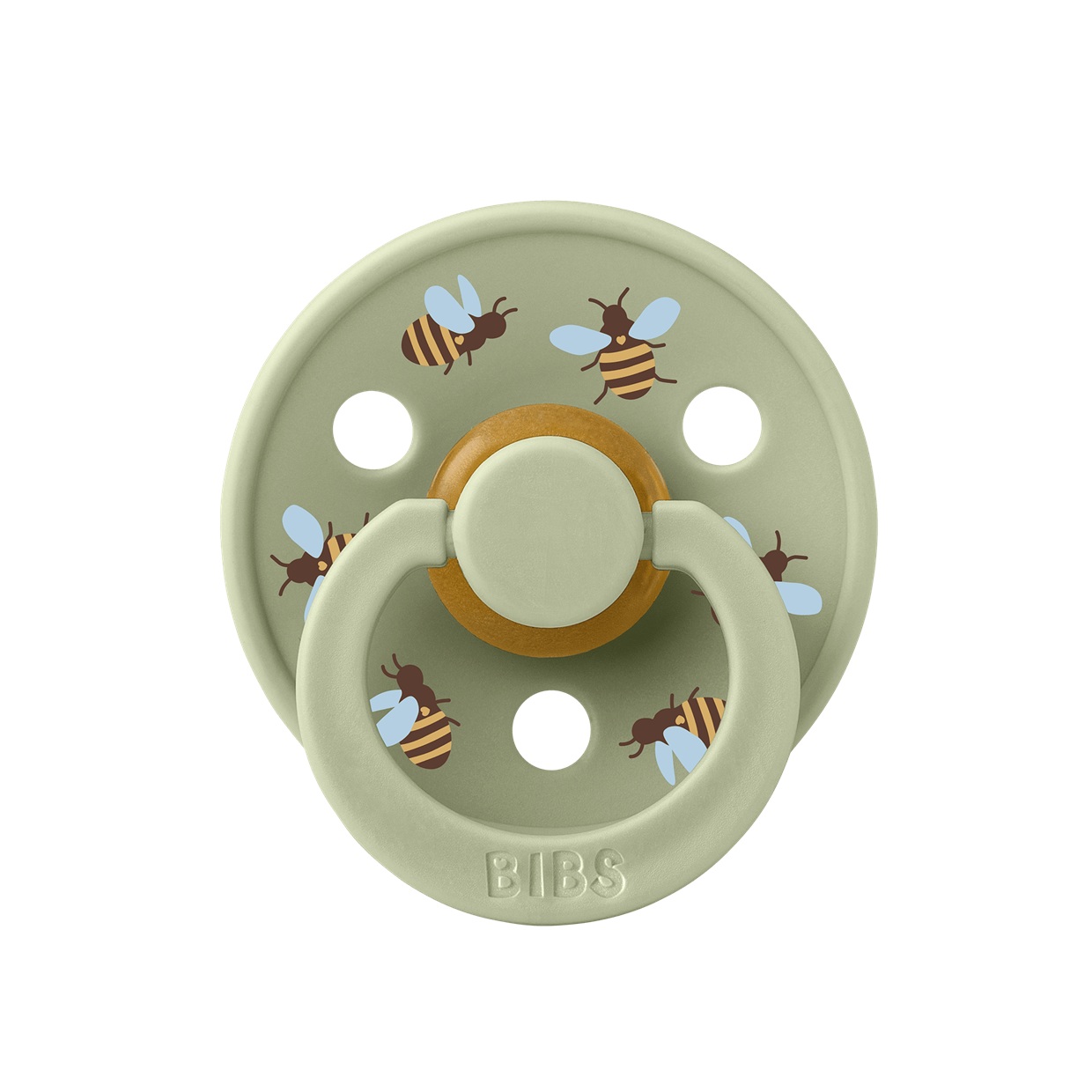 Пустушка Studio Colour Latex Round (кругла) Bumblebee Friends – Sage