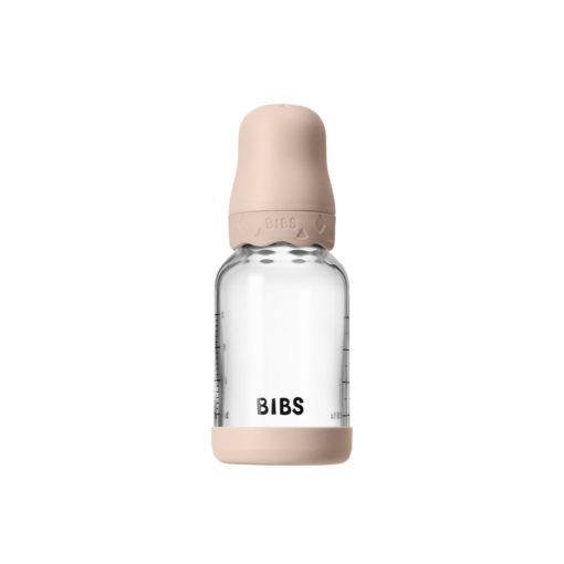 Скляна дитяча пляшечка BIBS Glass Boheme Baby Bottle Round Latex 1 pack 120 мл Slow Flow - Зображення 2