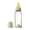 Скляна дитяча пляшечка BIBS Glass Baby Bottle Round Latex 1 pack 240 мл Medium Flow (середній потік) - Sage