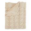 В'язана ковдра BIBS Knitted Blanket Wavy - Ivory