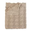 В'язана ковдра BIBS Knitted Blanket Wavy - Vanilla