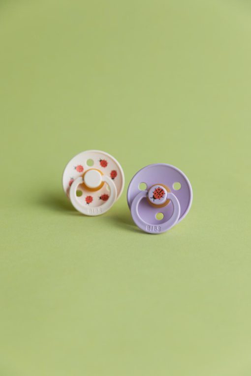 Пустушка Studio Colour 2 PACK Latex Round (кругла) Ladybug – Violet Sky Mix (2 в упаковці) - Зображення 4