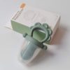 Силіконовий ніблер для годування "Лев" (картонне упакування) - Smoke Green