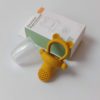 Силіконовий ніблер для годування "Ведмедик" (картонне упакування) - Mustard