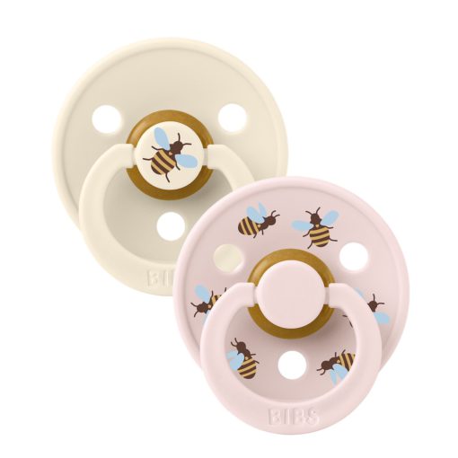 Пустушка Studio Colour 2 PACK Latex Round (кругла) Bumblebee – Ivory Mix (2 в упаковці)
