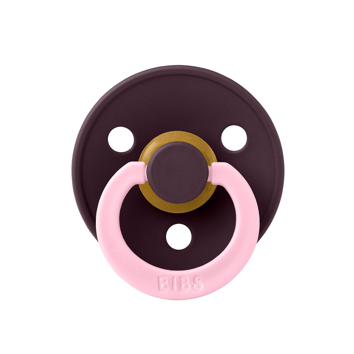 Пустушка Studio Colour Fusion Latex Round (кругла) – Plum/Baby Pink