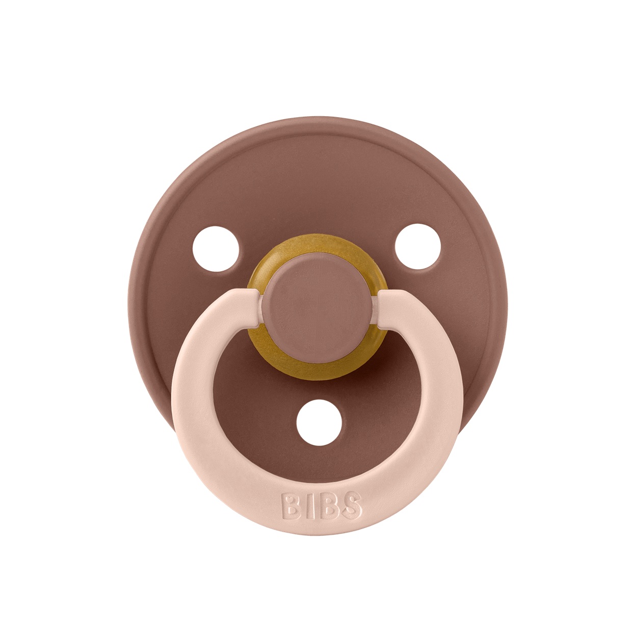 Пустушка Studio Colour Fusion Latex Round (кругла) – Woodchuck/Blush