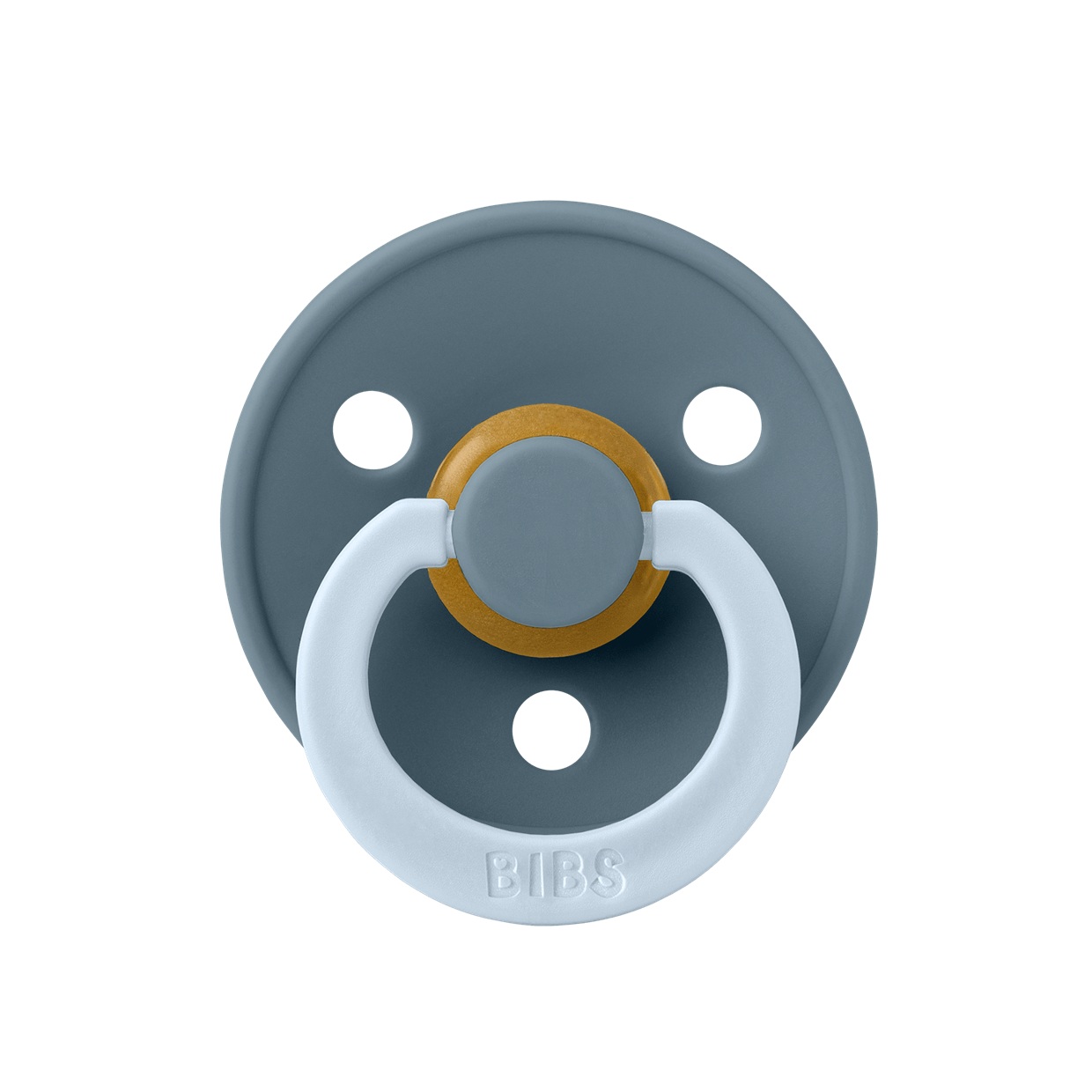 Пустушка Studio Colour Fusion Latex Round (кругла) – Petrol/Baby Blue