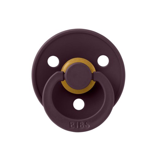 Пустушка BIBS Colour Latex Round (кругла) – Plum