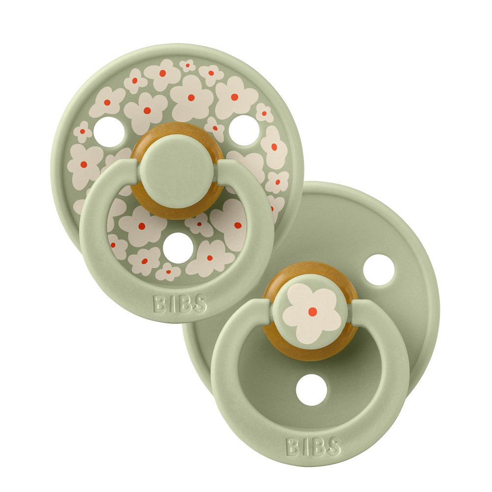 11013101_5713795259755_BIBS_Studio_COLOUR_PACK_Rnd_Latex_Jasmine_SageMix_1000x1000 copy Пустушка Studio Colour 2 PACK Latex Round (кругла) Jasmine – Sage Mix (2 в упаковці) - 0-6 міс., 590