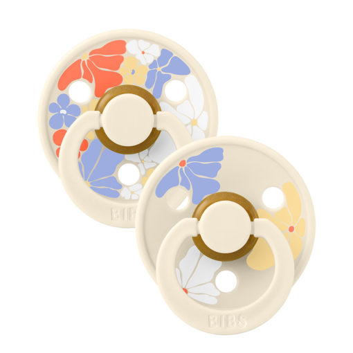 Пустушка Studio Colour 2 PACK Latex Round (кругла) Morning Bloom – Ivory Mix (2 в упаковці)