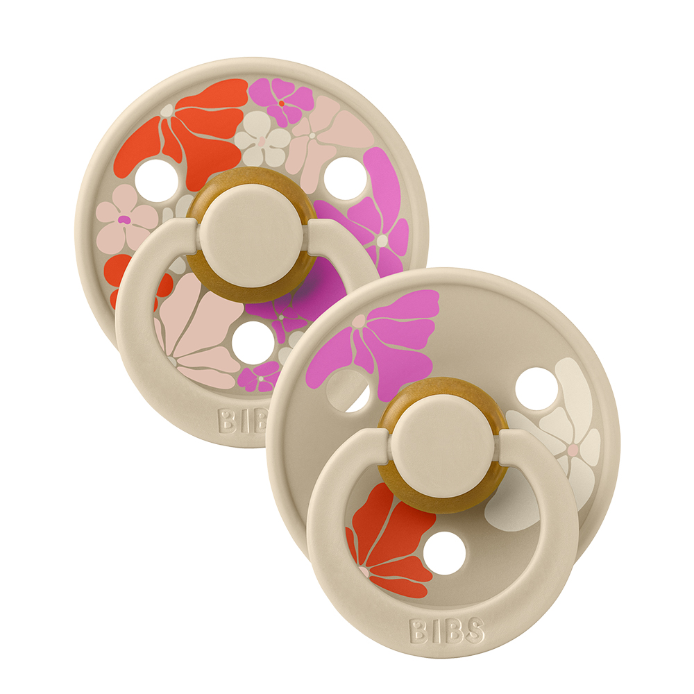 11013103_5713795259731_BIBS_Studio_COLOUR_PACK_Rnd_Latex_MorningBloom_VanillaMix_1000x1000 copy Пустушка Studio Colour 2 PACK Latex Round (кругла) Morning Bloom – Vanilla Mix (2 в упаковці) - 0-6 міс., 590