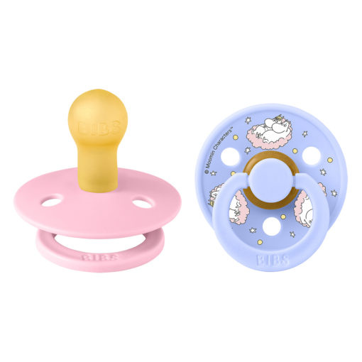 Пустушка Bibs x Moomin Colour Latex Round (кругла) Dreaming – Baby Pink mix (2 в упаковці) - Зображення 2