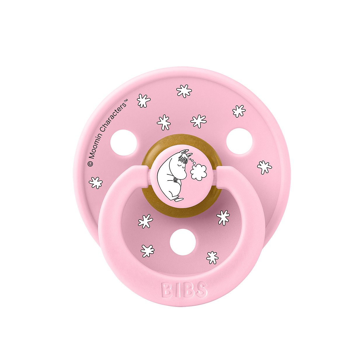 Пустушка BIBS x Moomins Colour Latex Round (кругла) Dreaming – Baby Pink