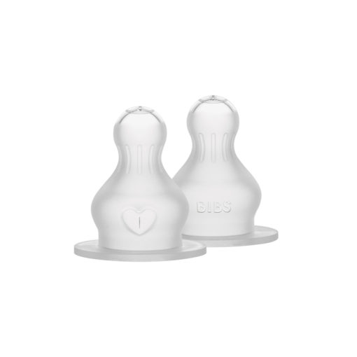 Змінні соски для пляшечки BIBS Bottle Niple 2 pack Silicone Thick Flow (густий потік)