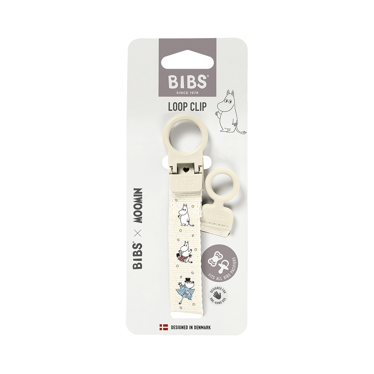 Тримач-стрічка для пустушки з петлею BIBS x Moomins Pacifier Clip Loop - Зображення 3