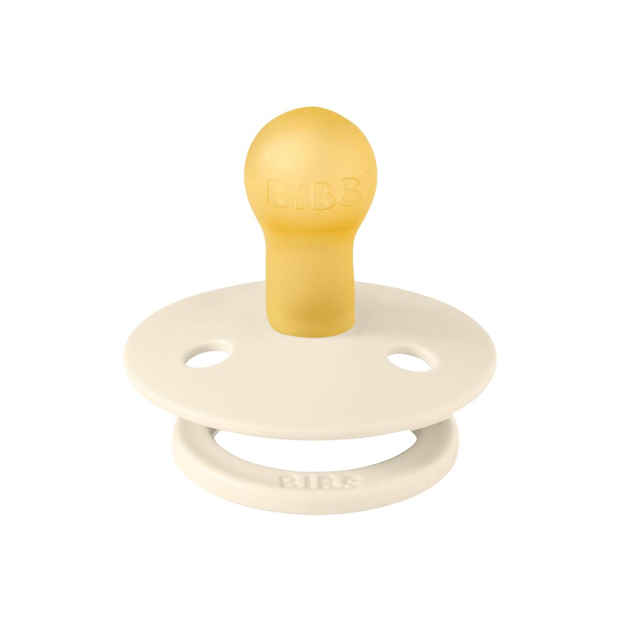 Пустушка BIBS Studio Colour Polka Small Latex Round (кругла) – Ivory / Black - Зображення 2