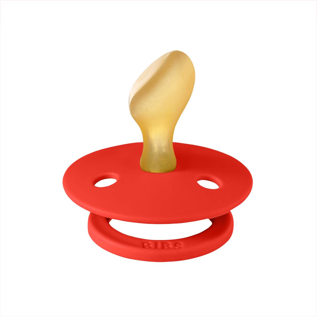 Соска пустушка BIBS Colour Latex Anatomical (анатомічна) – Candy Apple - Зображення 2