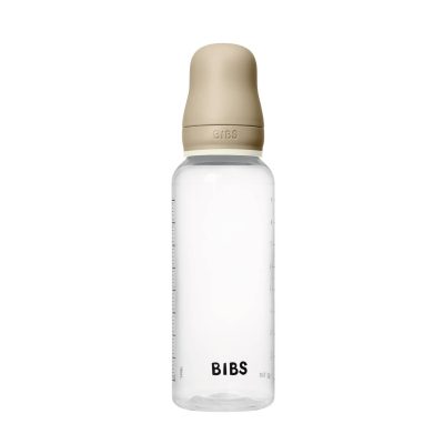 Альтернативний вигляд Дитяча пляшечка BIBS Baby Bottle Round Latex 270 мл Medium Flow (середній потік) - Vanilla GLOW