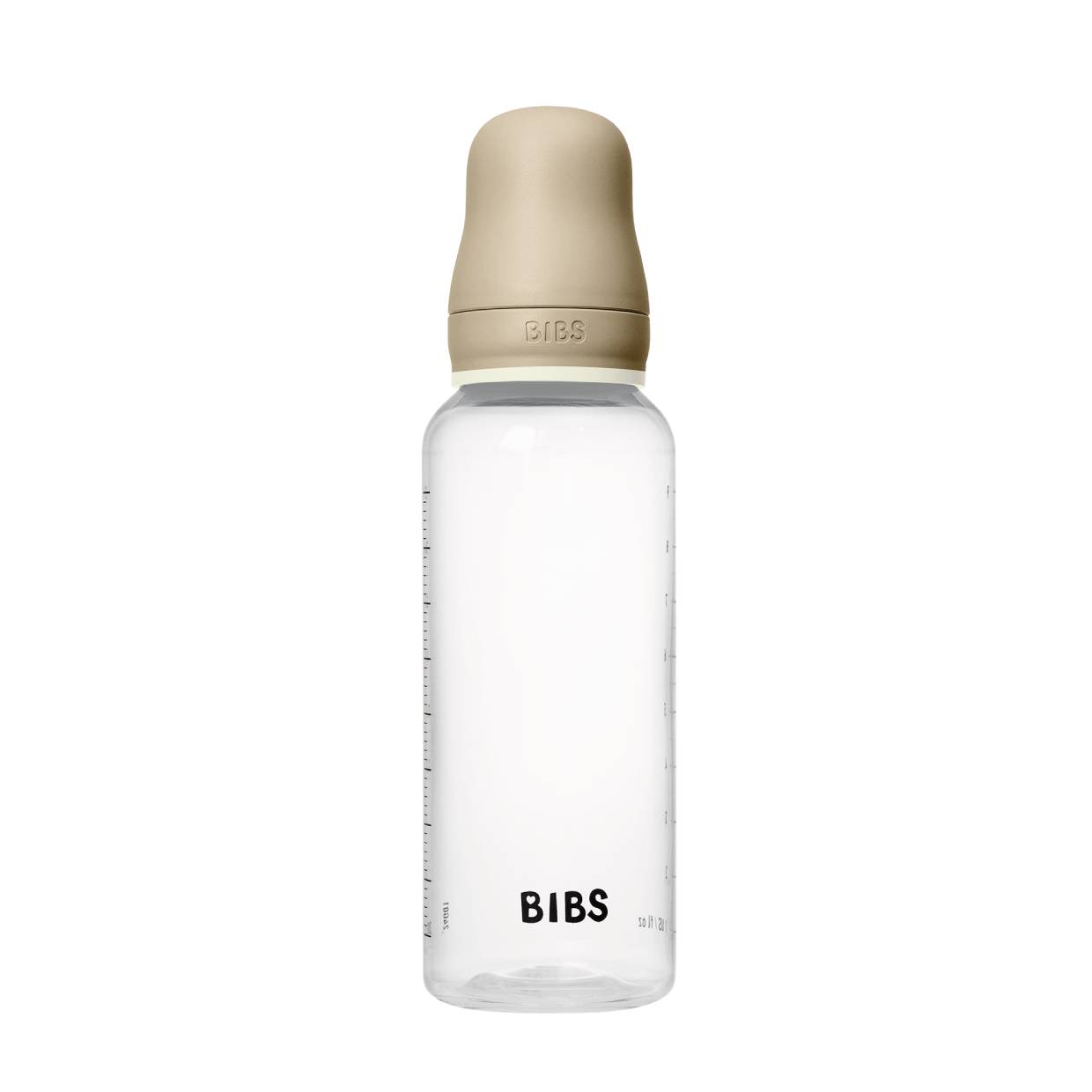 Дитяча пляшечка BIBS Baby Bottle Round Latex 270 мл Medium Flow (середній потік) - Vanilla GLOW - Зображення 2