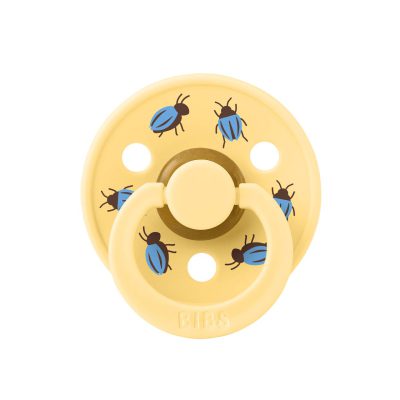 Пустушка Studio Colour Latex Round (кругла) Beetle Friends – Pale Butter