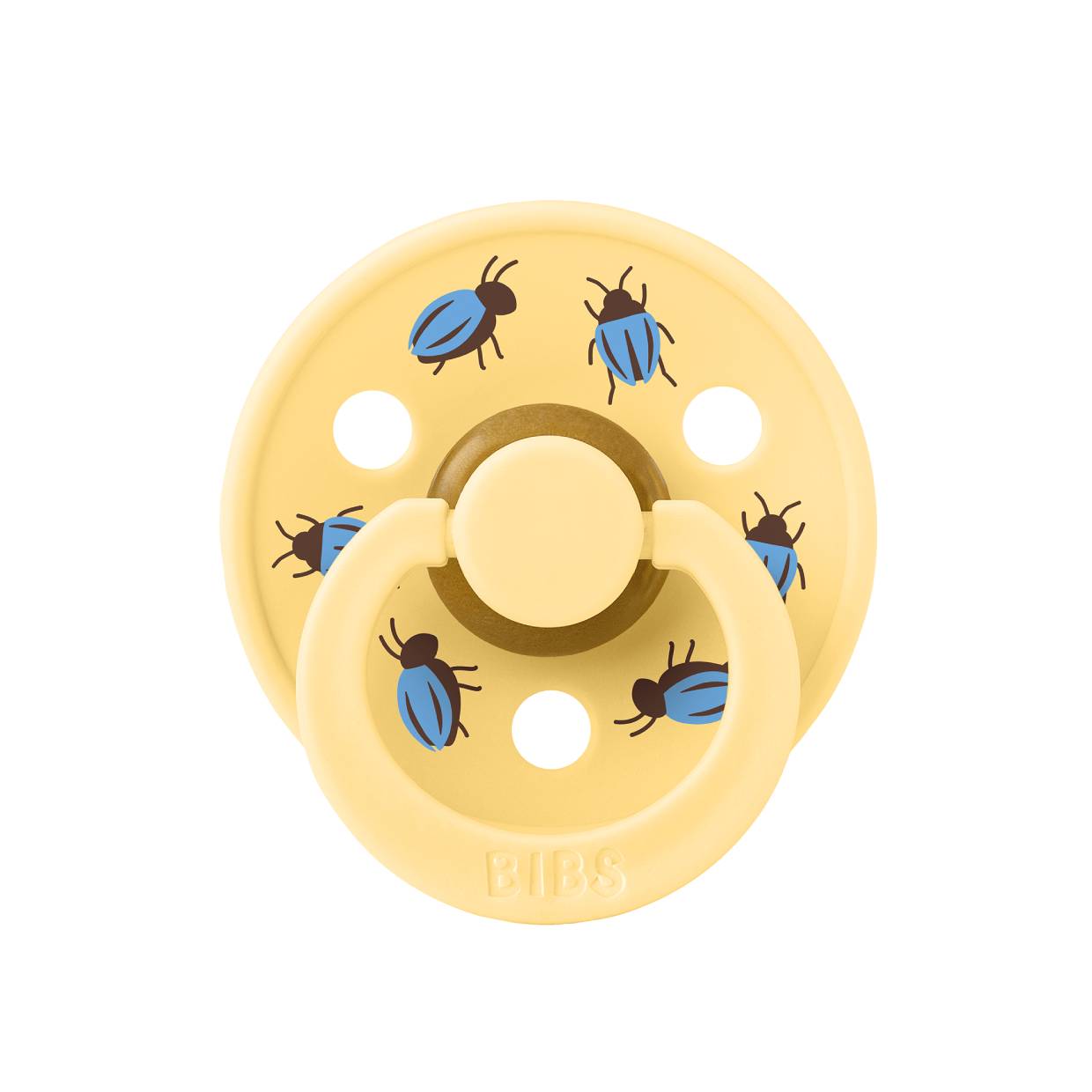 Пустушка Studio Colour Latex Round (кругла) Beetle Friends – Pale Butter