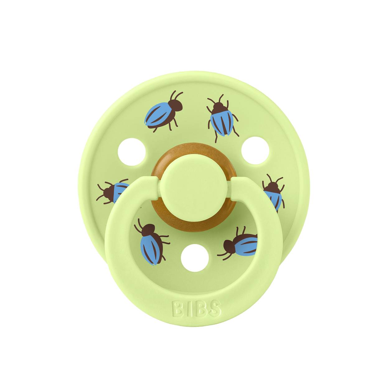 Пустушка Studio Colour Latex Round (кругла) Beetle Friends – Matcha
