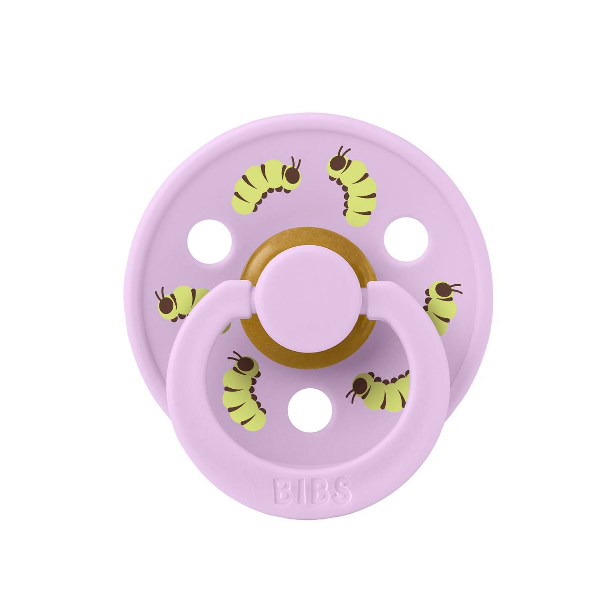 Пустушка Studio Colour Latex Round (кругла) Caterpillar Friends Bulk – Violet Sky