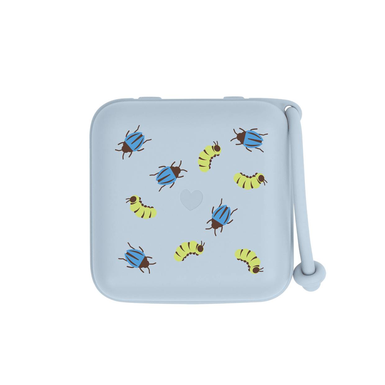 Контейнер для пустушок BIBS Studio Pacifier Box Caterpillar Beetle Mix – Baby Blue