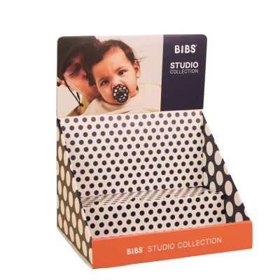 Картонний настільний дісплей для пустушок - BIBS Studio Colour Polka Mega