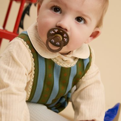 Пустушка BIBS Pacifier Colour Holiday Horse Latex Round (кругла) – Mocha - Зображення 4