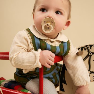 Пустушка BIBS Pacifier Colour Holiday Horse Latex Round (кругла) – Vanilla - Зображення 4