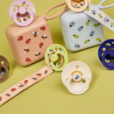 Пустушка Studio Colour Latex Round (кругла) Caterpillar Friends Bulk – Violet Sky - Зображення 4